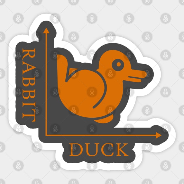Duck Rabbit Illusion Sticker by Taylor'd Designs